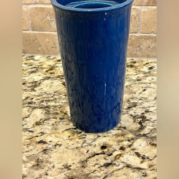 New Rae Dunn RED WINE AND BLUE Travel Mug - Picture 6 of 6